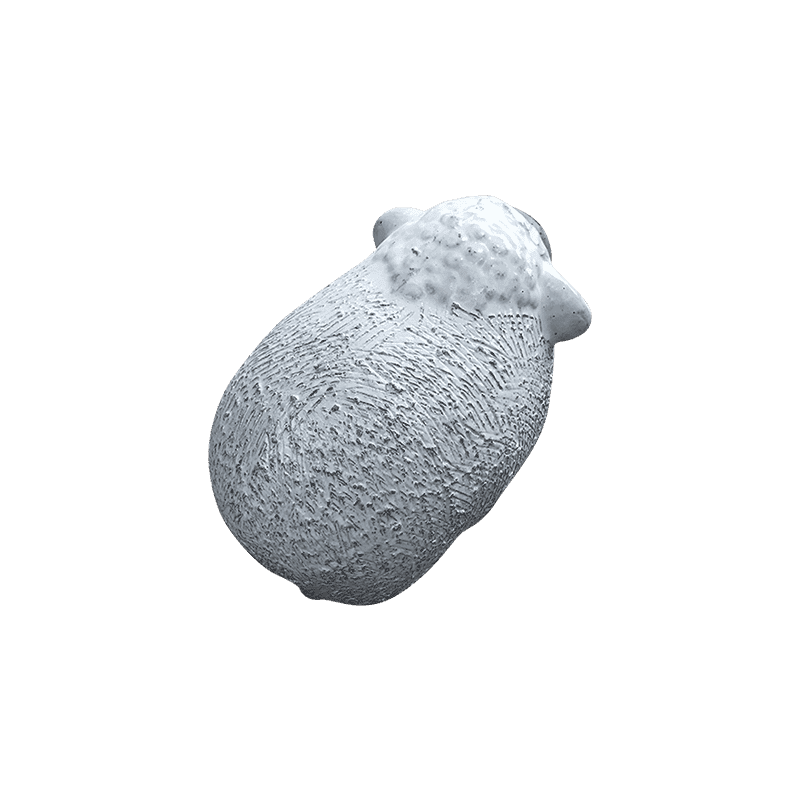 4176 Gốm Thú Cừu Bông 36x22x24