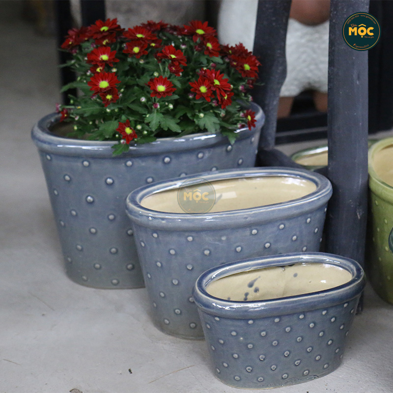 3534 ID Oval Chấm Bi 26x15x16