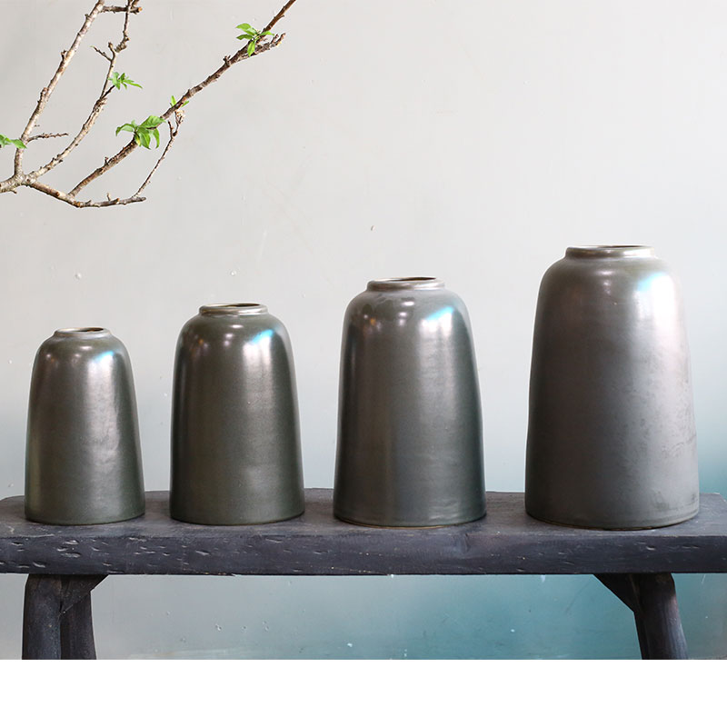 Cắm Hoa Tươi | Mờ | 3742 Bình Hoa Bốn Mùa Chuông H32 20x20x32 M10