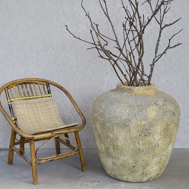 Cắm Hoa Tươi | 3317 Atlantic Bình Hoa Mai Men Lòng 58x58x60 M23