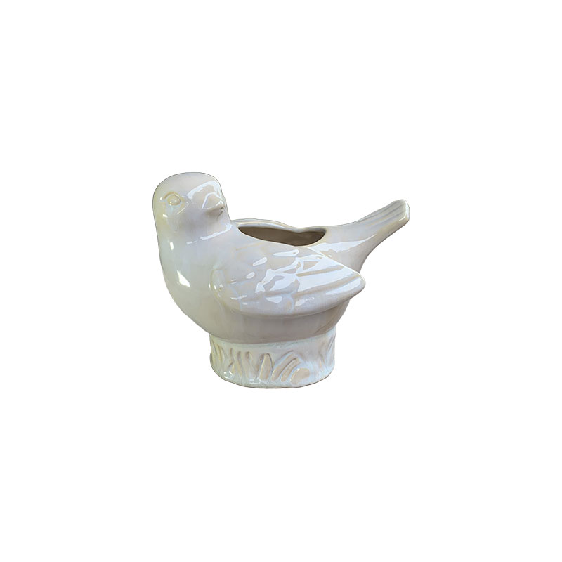 Bóng | 3623 Gốm Thú Chim Bồ Câu Trồng Cây/Cắm Hoa 23x17x17 M8