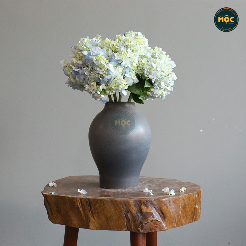 Cắm Hoa Tươi | Mờ | 3703 Bình Vuốt Tay 16x16x23 M8