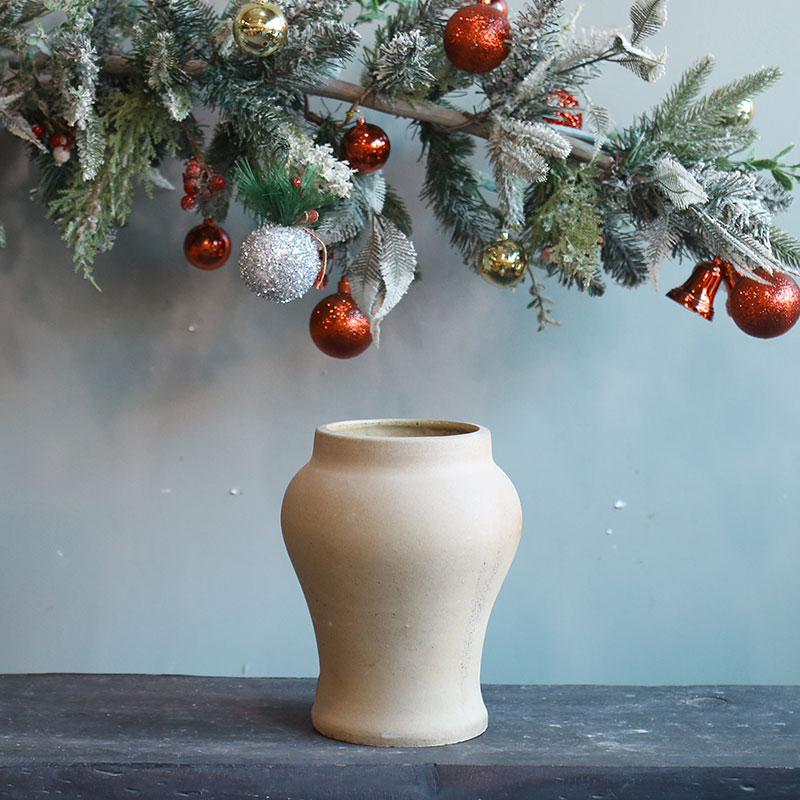 Cắm Hoa Tươi | Mờ | 4065 Bình Hoa Bốn Mùa 18x18x25 M13